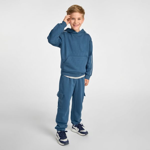 Gemini_Generated_Image_9mcie49mcie49mci Boys Premium Fleece Cargo Jogger Pants - blue