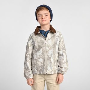 Boys Camo Jacket - gray