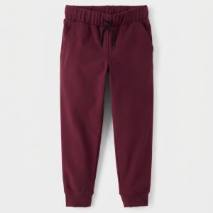 Boys Cozy Tech Jogger Pants - burgundy