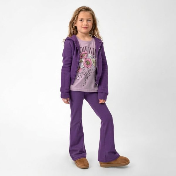 Gemini_Generated_Image_yf41ozyf41ozyf41 Girls Quick Dry Flare Leggings - purple