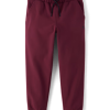 Boys Cozy Tech Jogger Pants - burgundy