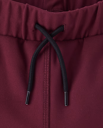 Boys Cozy Tech Jogger Pants - burgundy