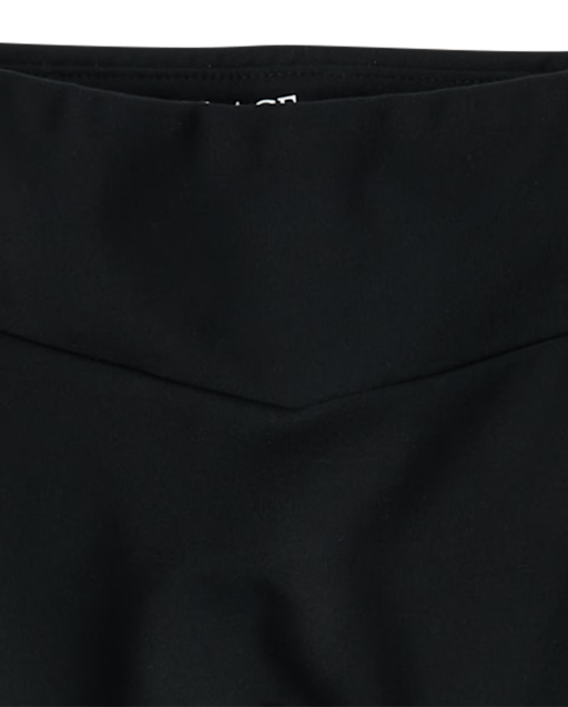 Girls Quick Dry V-Waist Flare Leggings - black