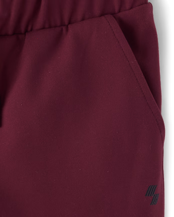 Boys Cozy Tech Jogger Pants - burgundy