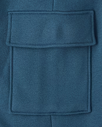 imgi_19_3062201_IN-2 Boys Premium Fleece Cargo Jogger Pants - blue