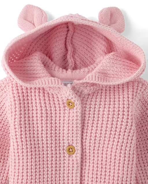 imgi_20_3063166_33LF-2 Baby Girls Bear Cardigan - pink